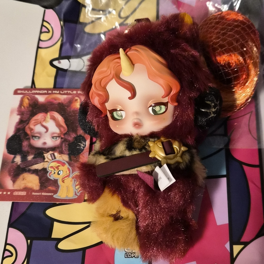 My Little Pony SKULLPANDA Plush Pendant : SECRET Sunset Shimmer!